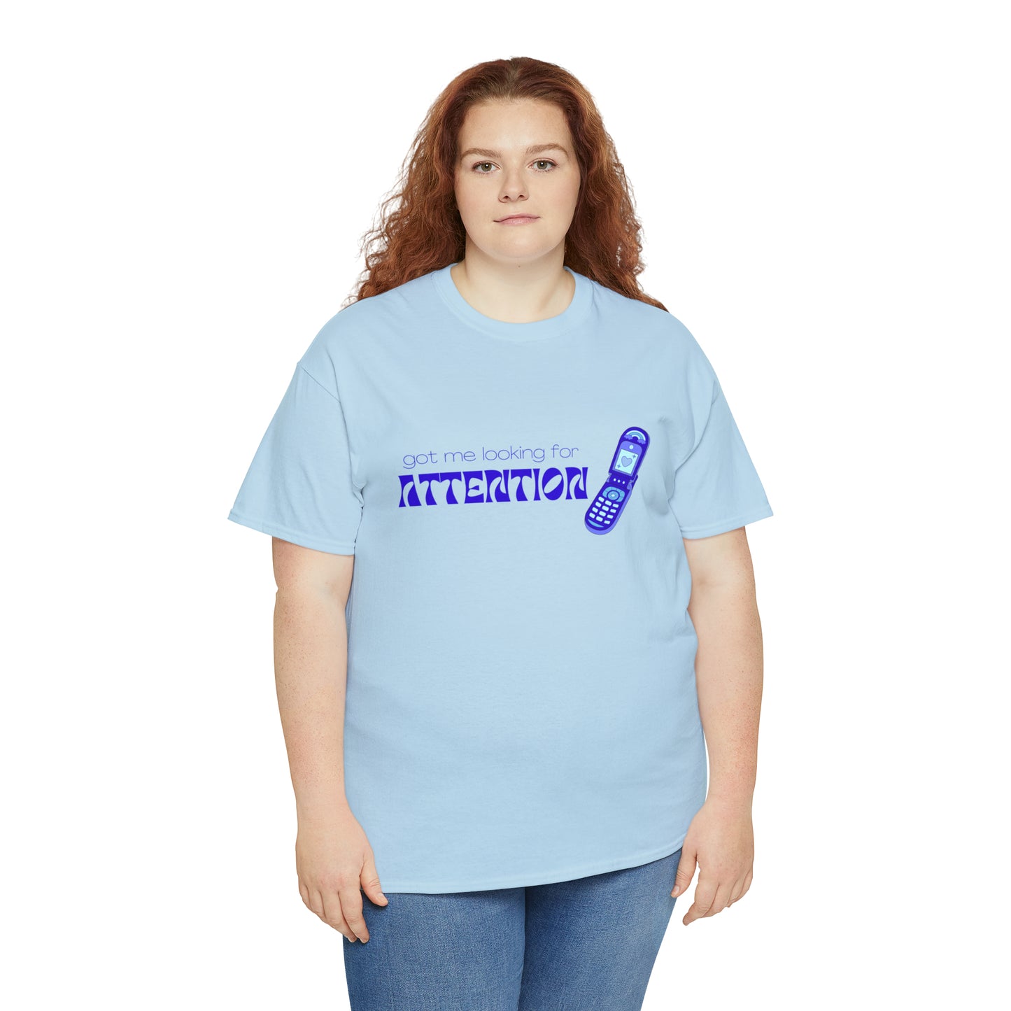 Got Me Looking For Attention (Blue) T-shirt | New Jeans