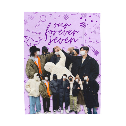 Our Forever Seven Velveteen Plush Blanket | BTS