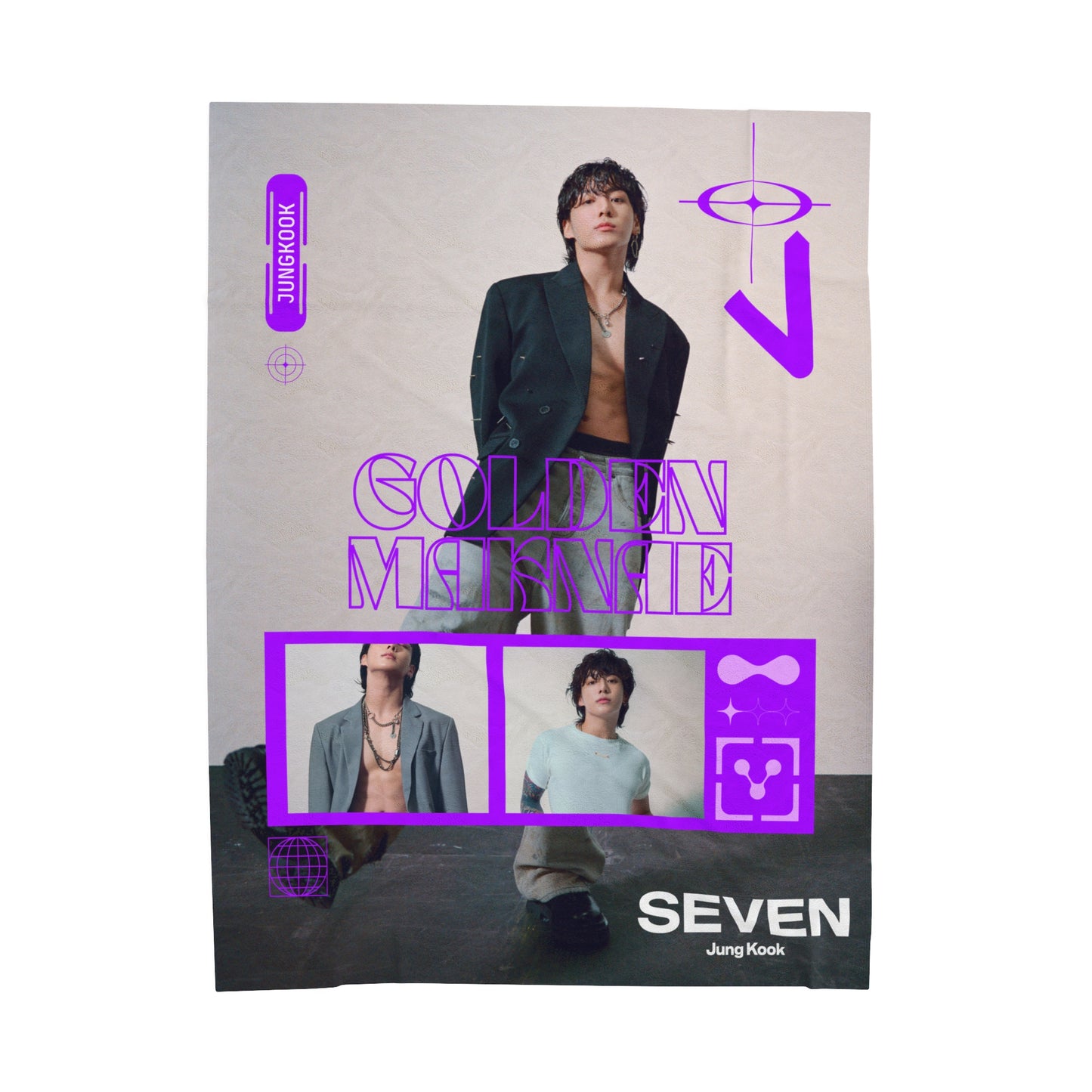 Jungkook Seven Velveteen Plush Blanket