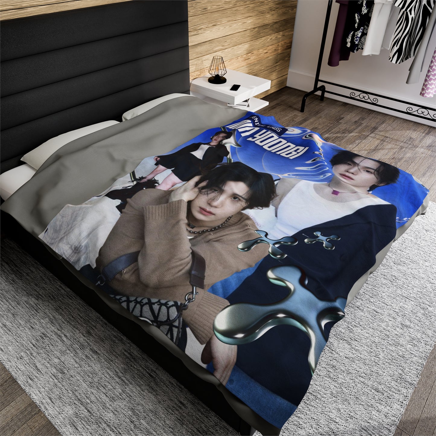 Min Yoongi | Suga BTS Velveteen Plush Blanket