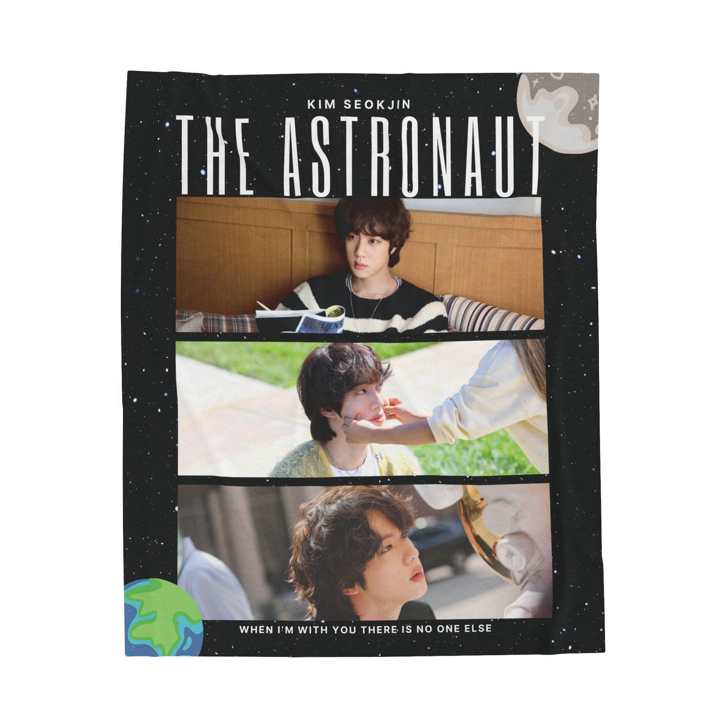 The Astronaut Velveteen Plush Blanket | BTS Jin