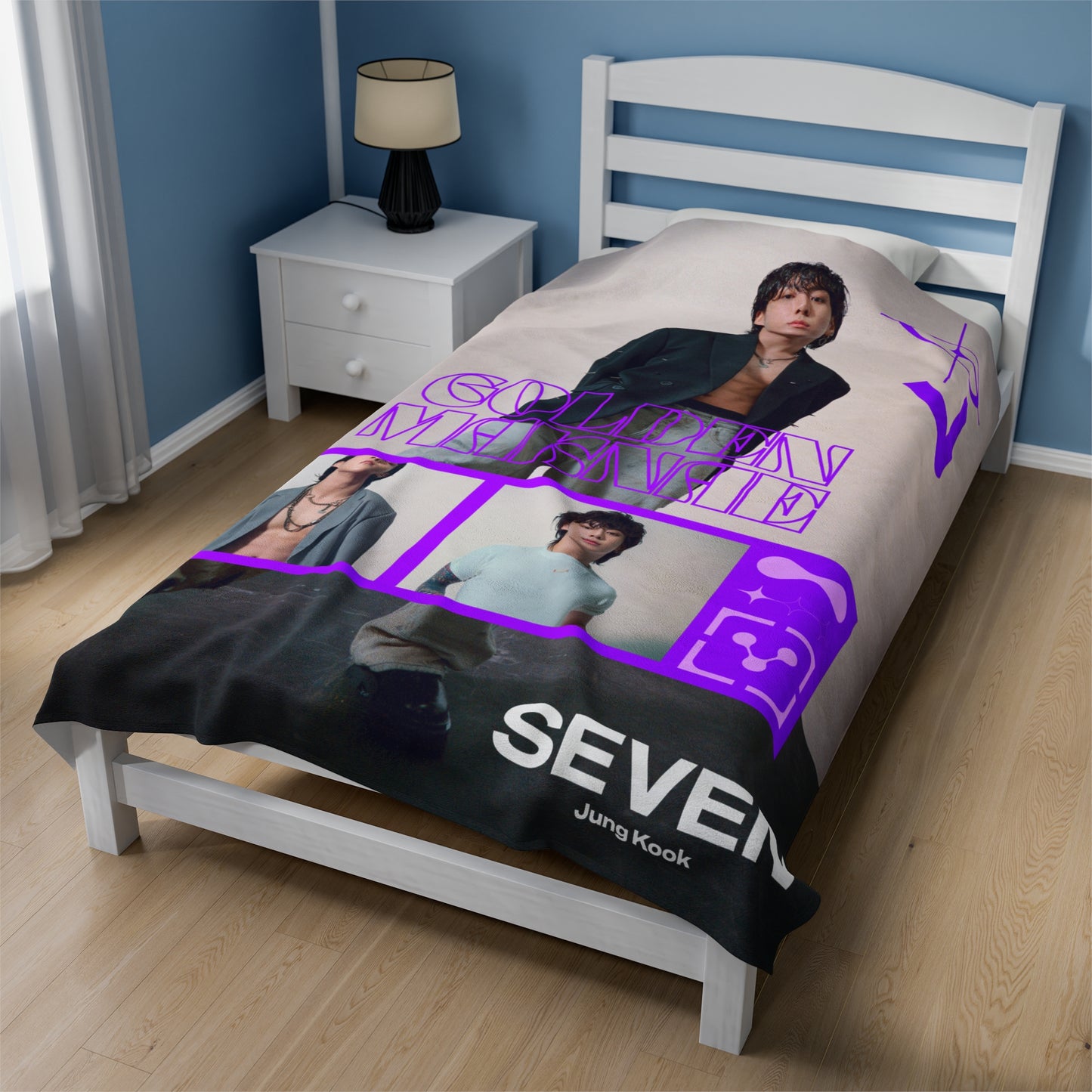 Jungkook Seven Velveteen Plush Blanket