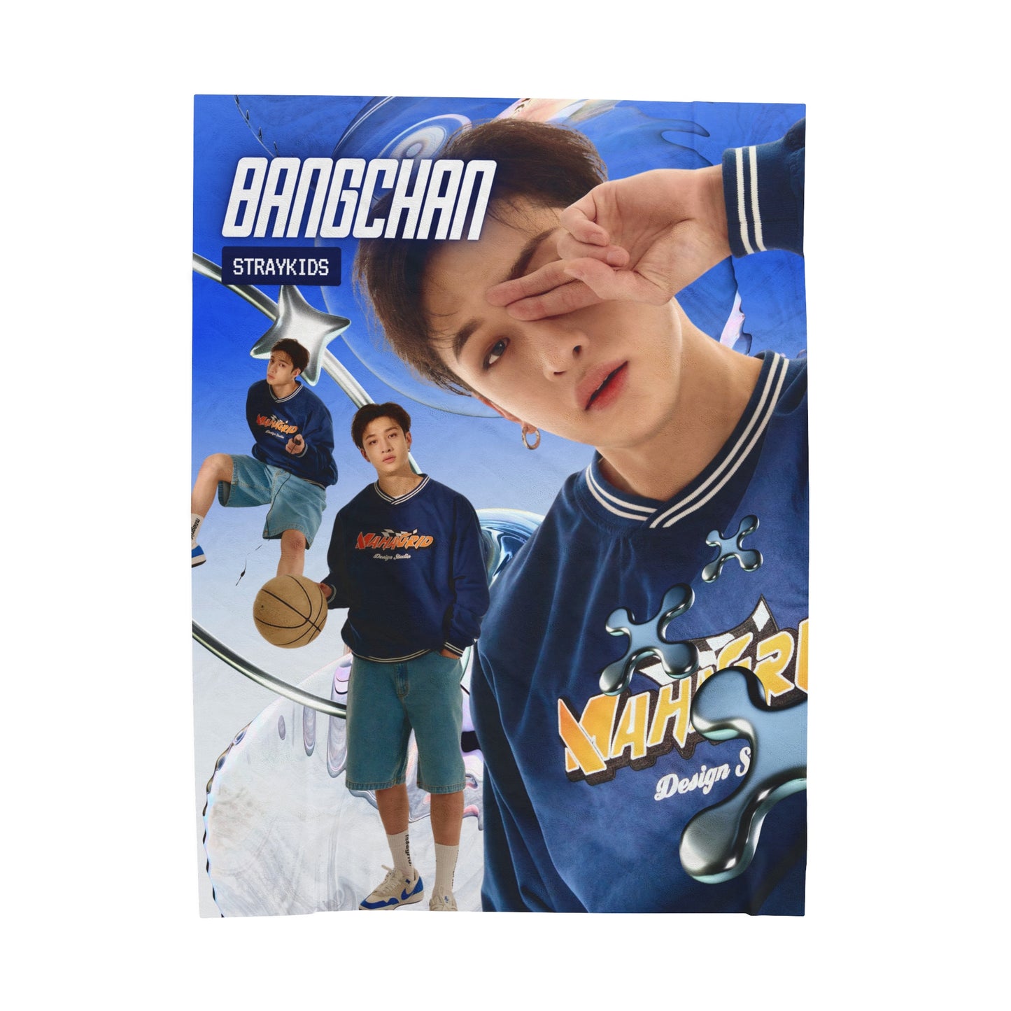 Bangchan Velveteen Plush Blanket | Stray Kids