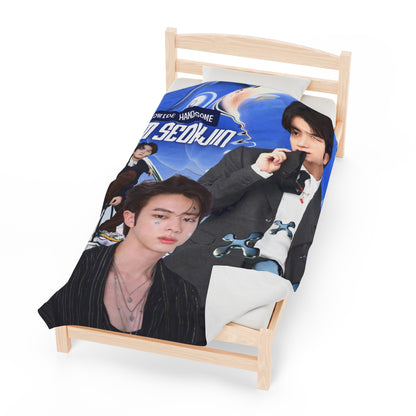 Kim Seokjin BTS Velveteen Plush Blanket