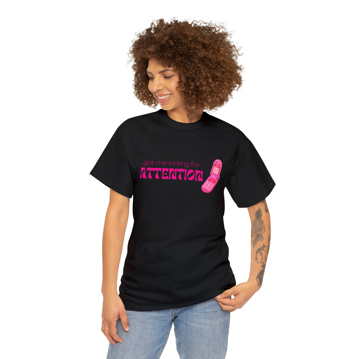 Got Me Looking For Attention (Pink) T-Shirt | New Jeans