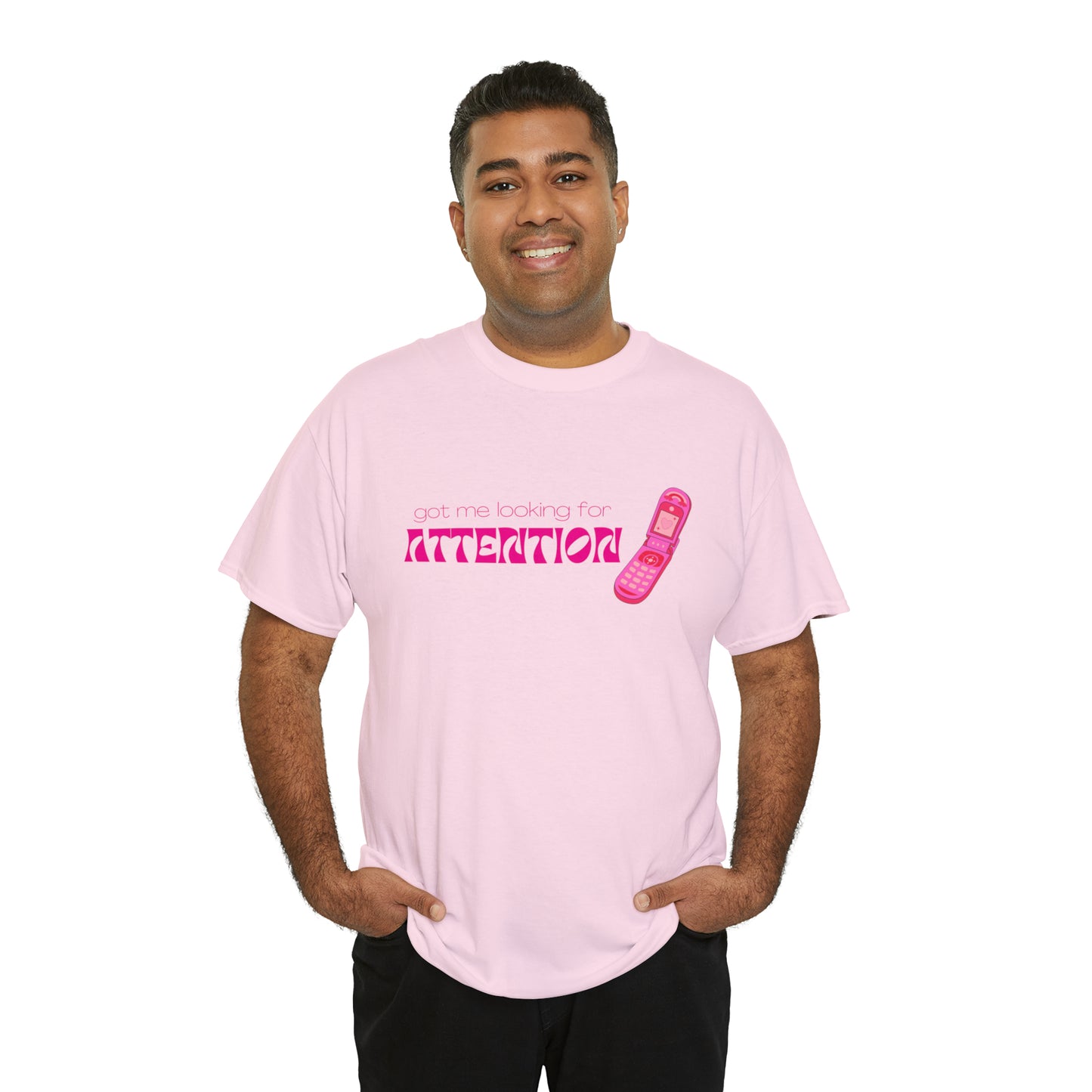 Got Me Looking For Attention (Pink) T-Shirt | New Jeans