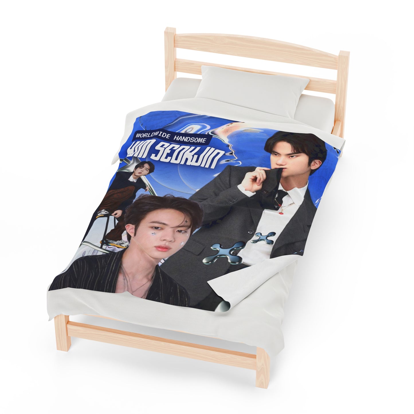 Kim Seokjin BTS Velveteen Plush Blanket