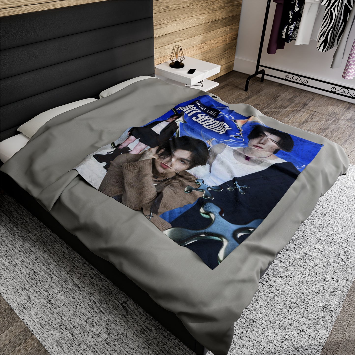 Min Yoongi | Suga BTS Velveteen Plush Blanket