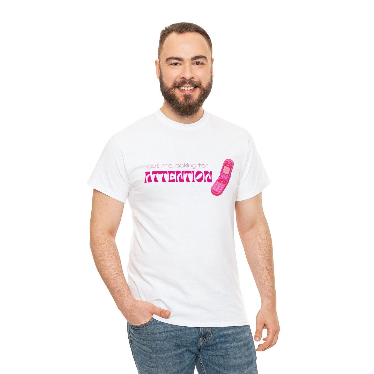 Got Me Looking For Attention (Pink) T-Shirt | New Jeans