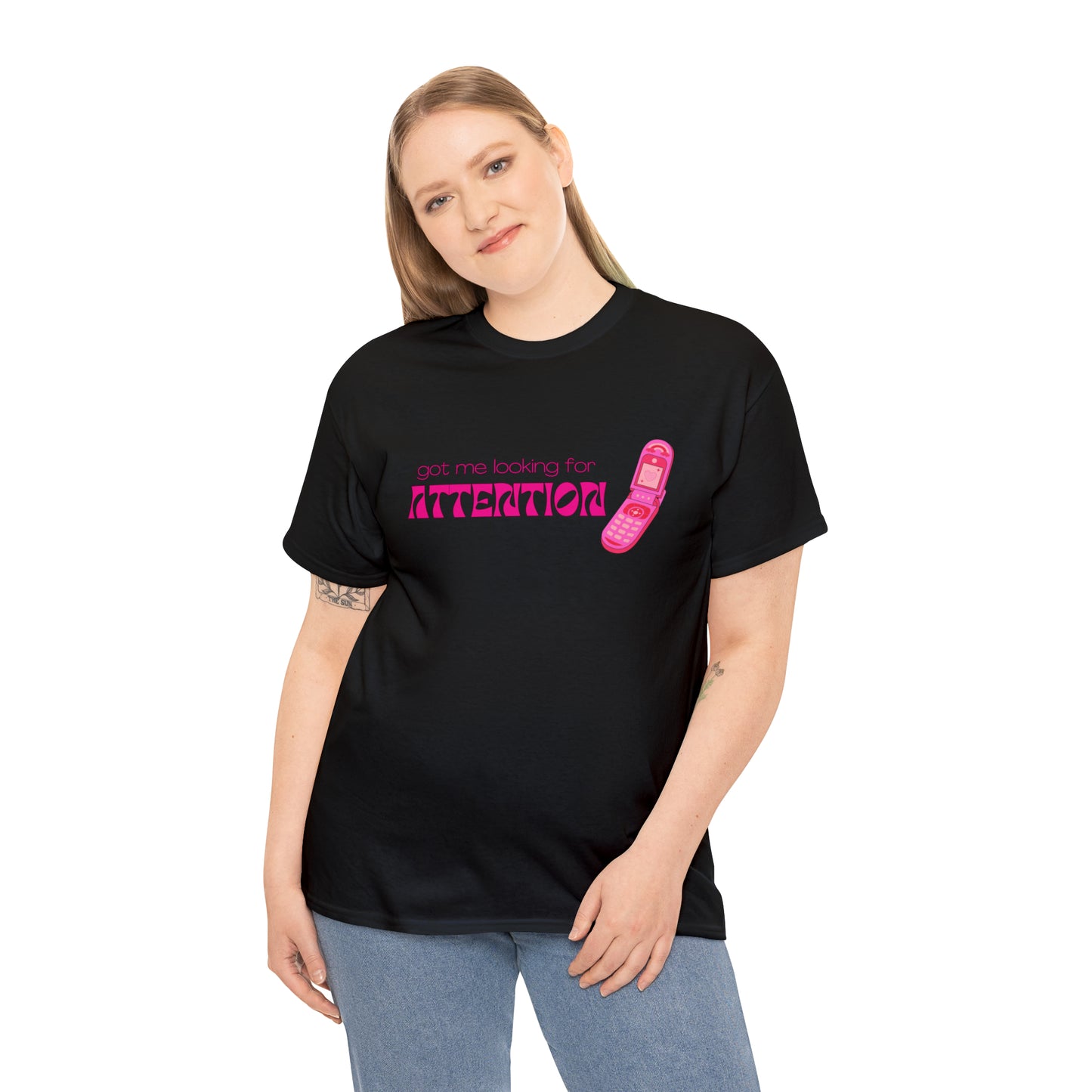 Got Me Looking For Attention (Pink) T-Shirt | New Jeans