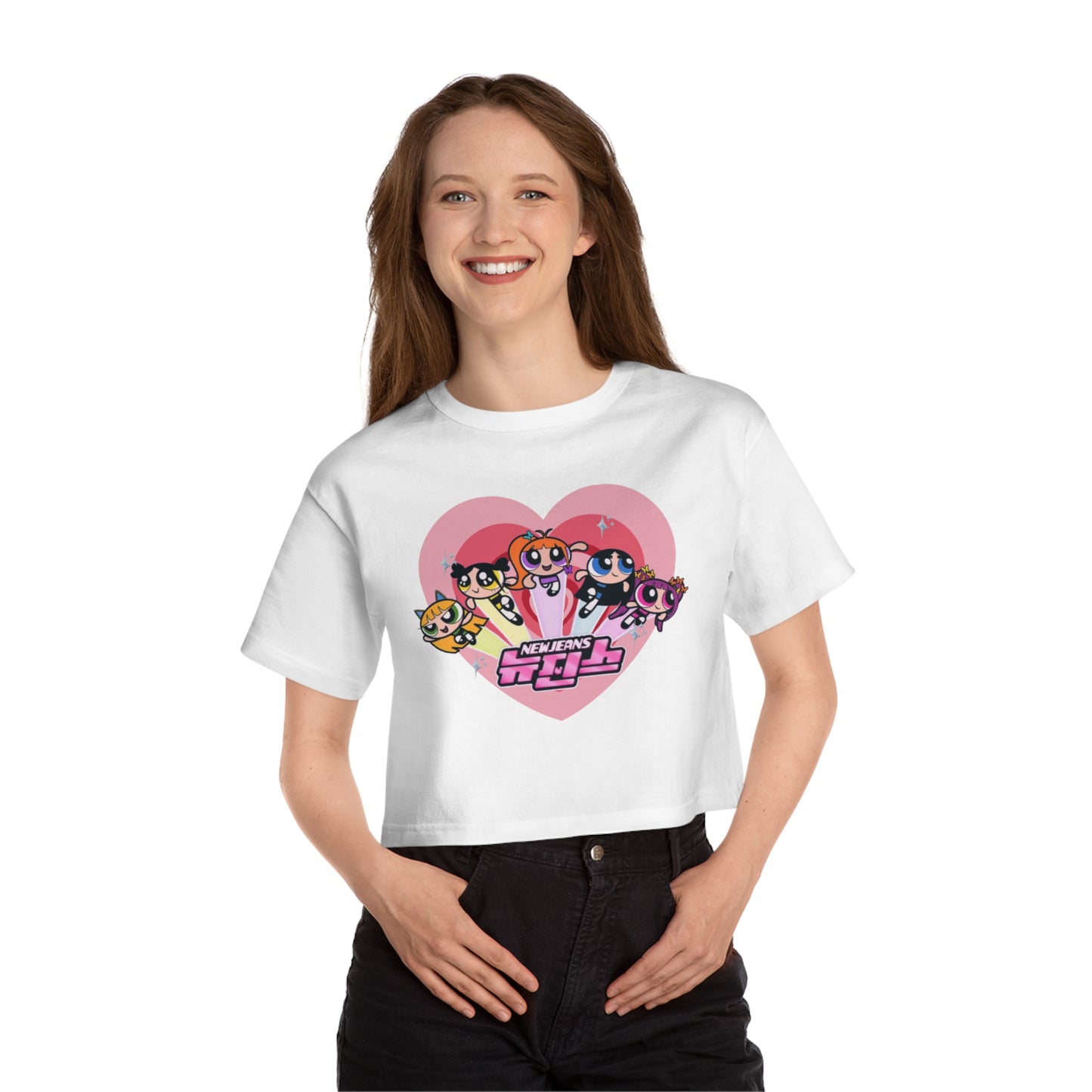 New Jeans X Powerpuff Girls Cropped T-Shirt