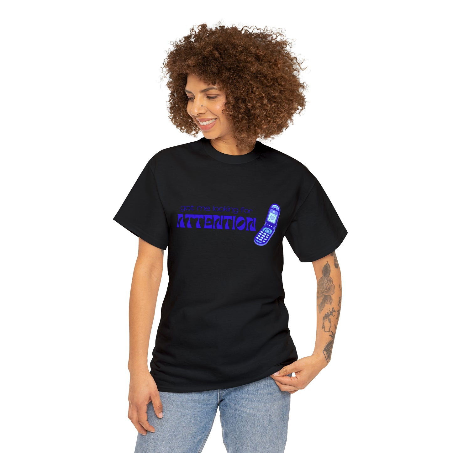 Got Me Looking For Attention (Blue) T-shirt | New Jeans