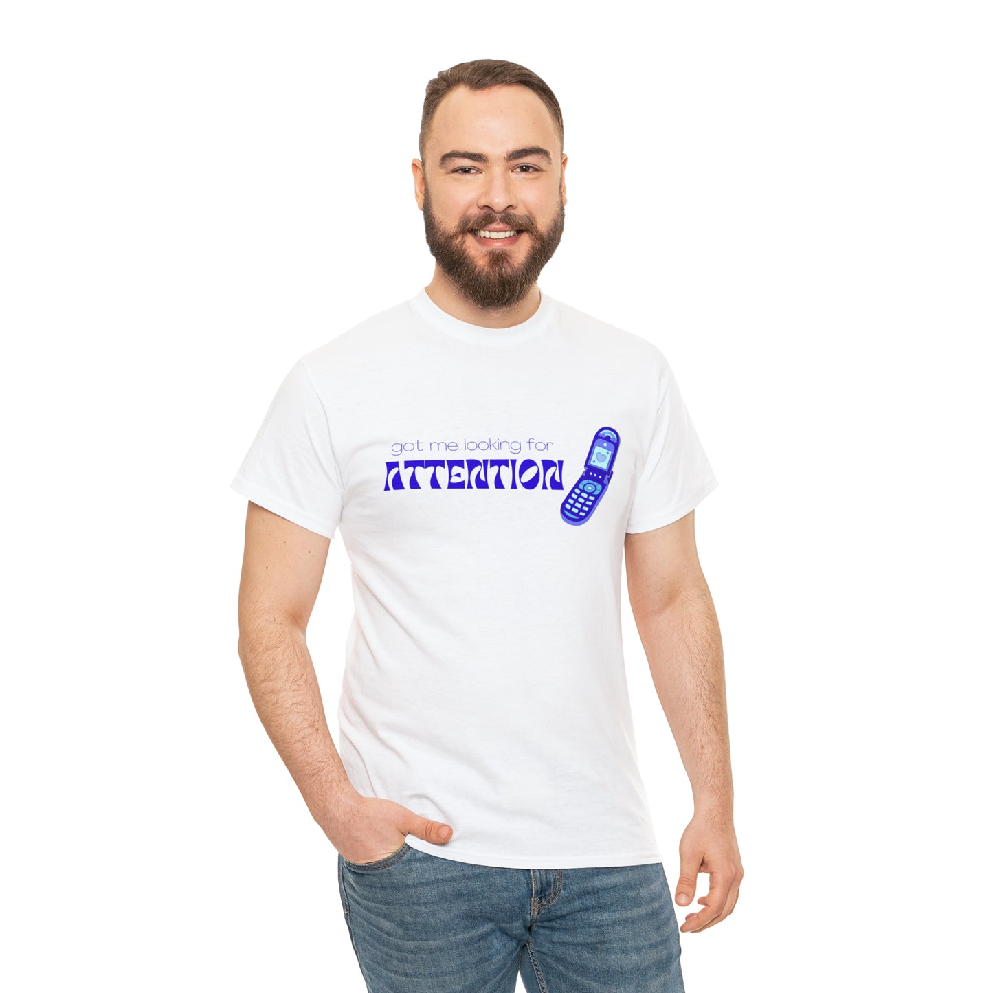 Got Me Looking For Attention (Blue) T-shirt | New Jeans