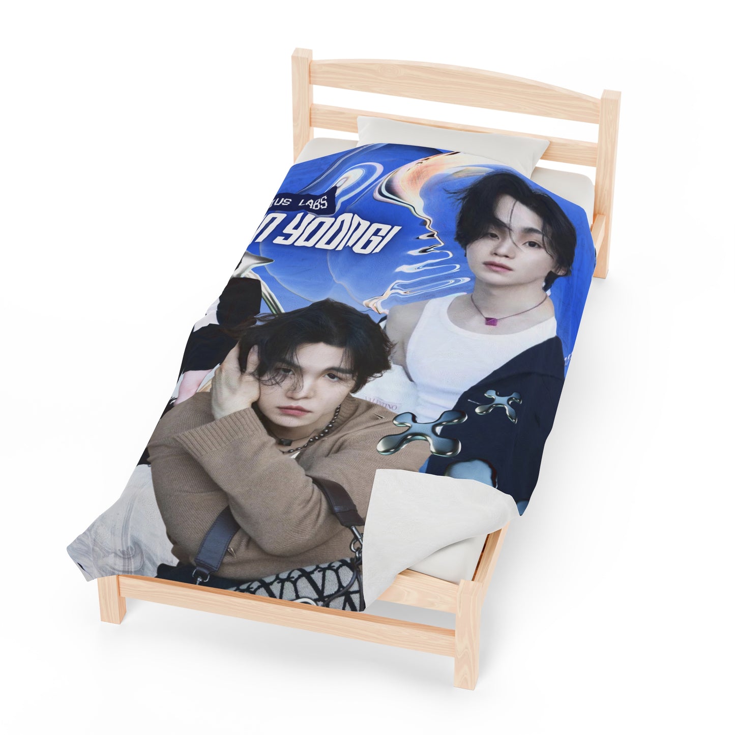 Min Yoongi | Suga BTS Velveteen Plush Blanket