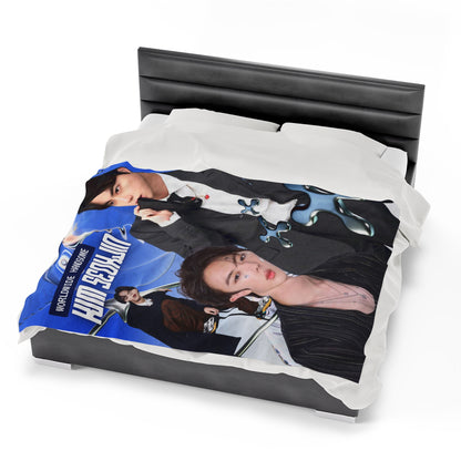 Kim Seokjin BTS Velveteen Plush Blanket