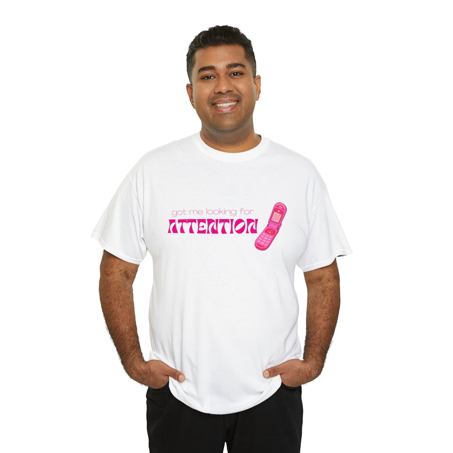 Got Me Looking For Attention (Pink) T-Shirt | New Jeans