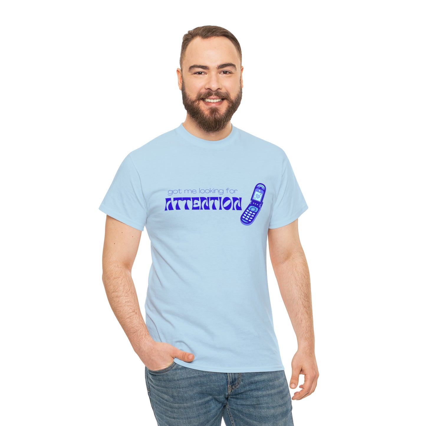 Got Me Looking For Attention (Blue) T-shirt | New Jeans