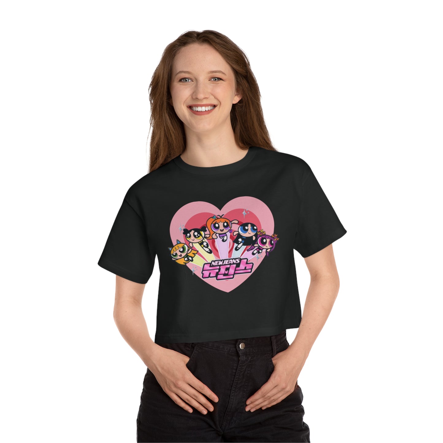 New Jeans X Powerpuff Girls Cropped T-Shirt