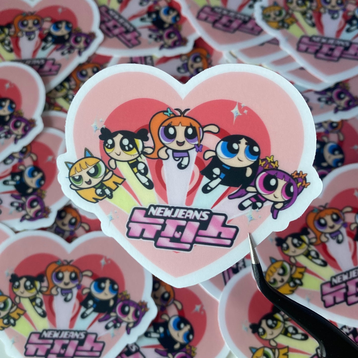 New Jeans x Power Puff Girls Sticker