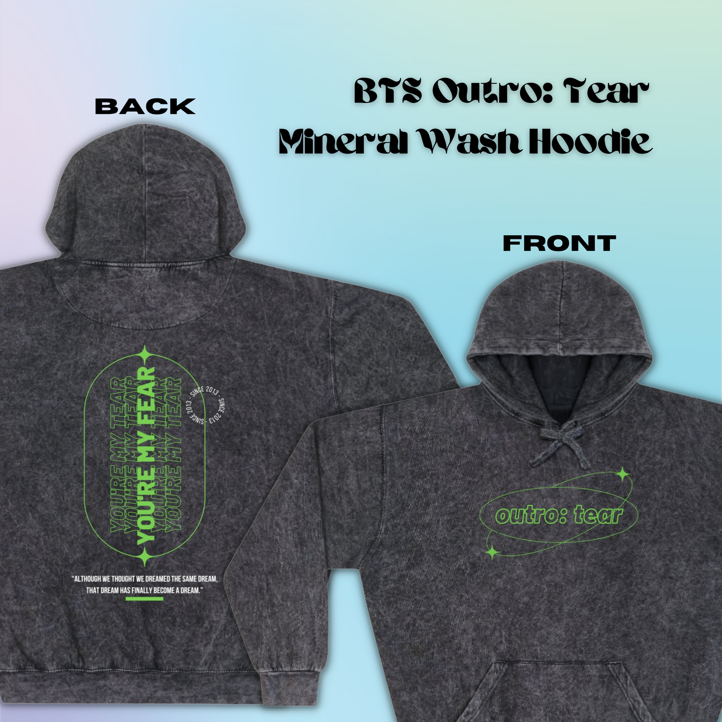 Outro: Tear Mineral Wash Hoodie | BTS