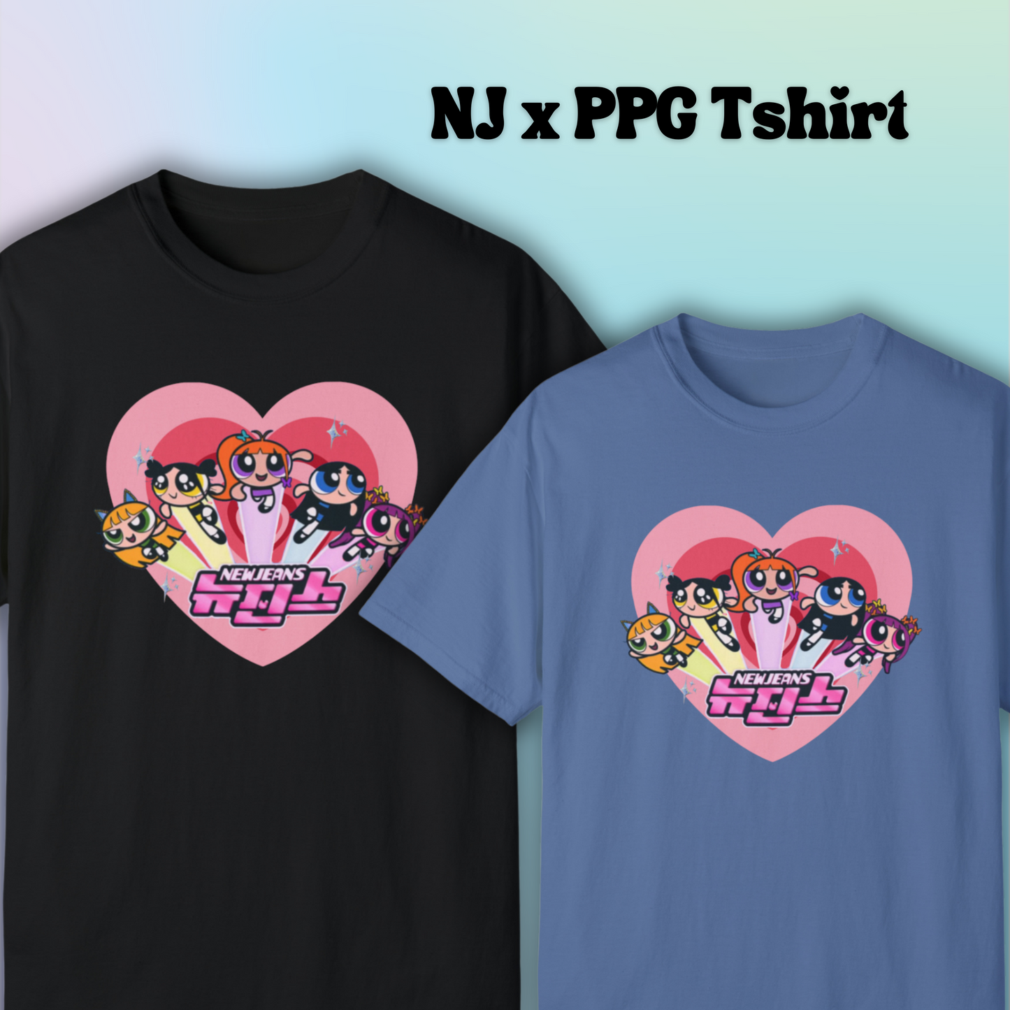 New Jeans X Power Puff Girls T-shirt | New Jeans (Premium)