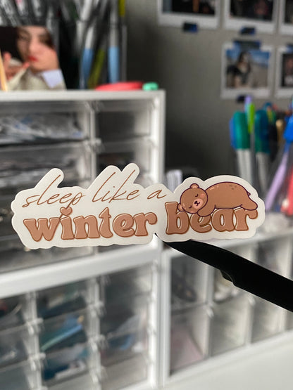 winter bear sticker | BTS V