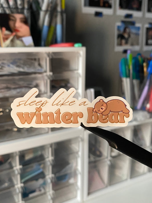 winter bear sticker | BTS V