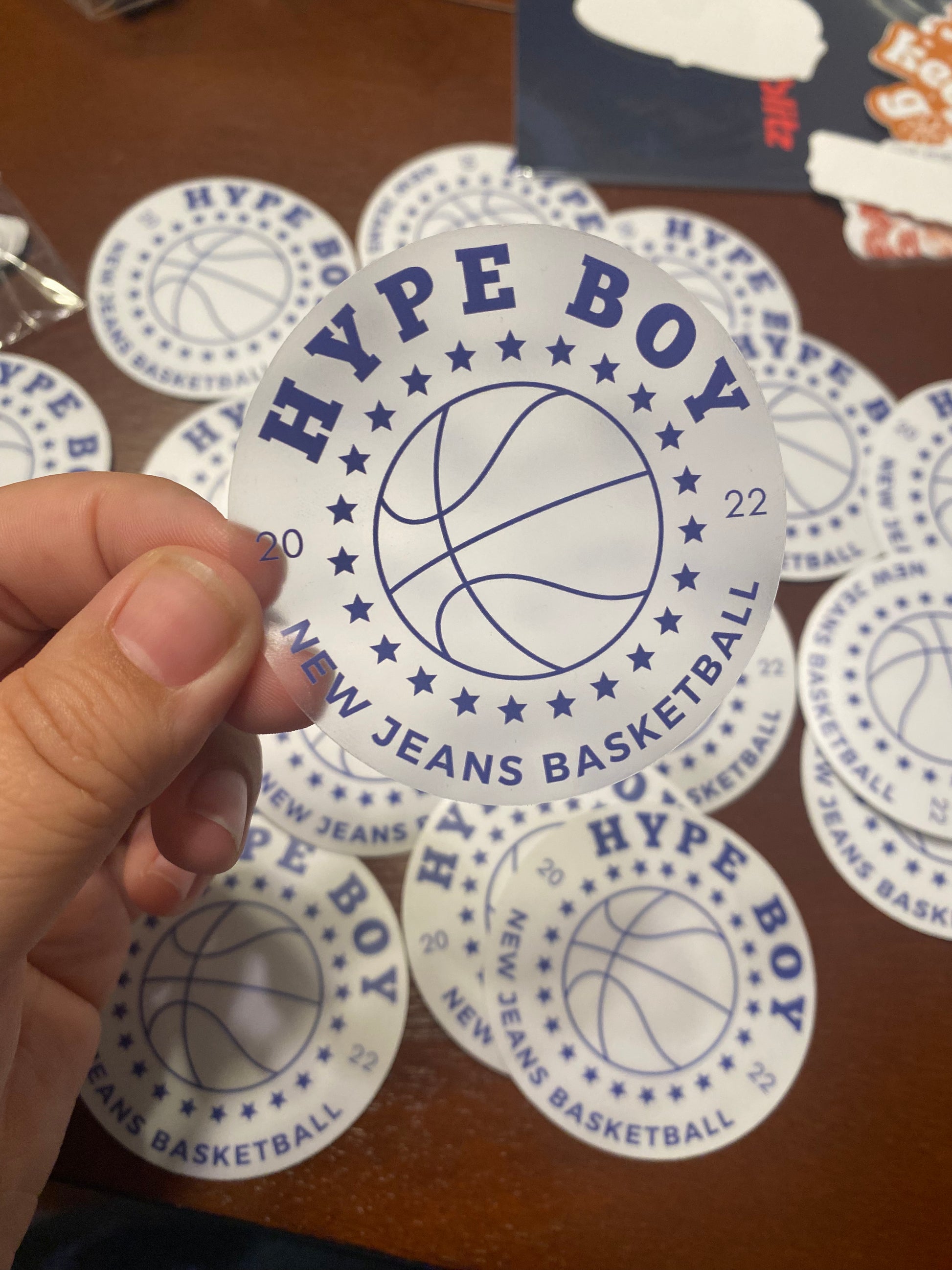 Hype Boy Basketball Sticker