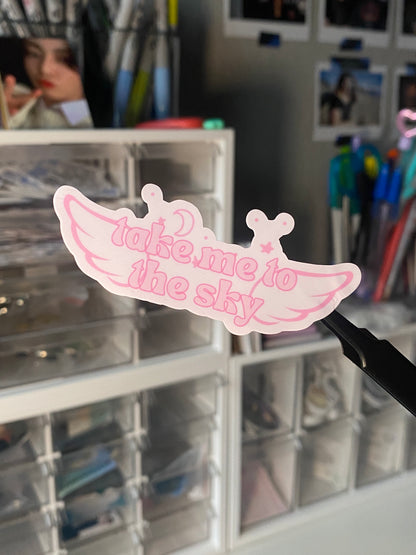 wings “take me to the sky” sticker | bts