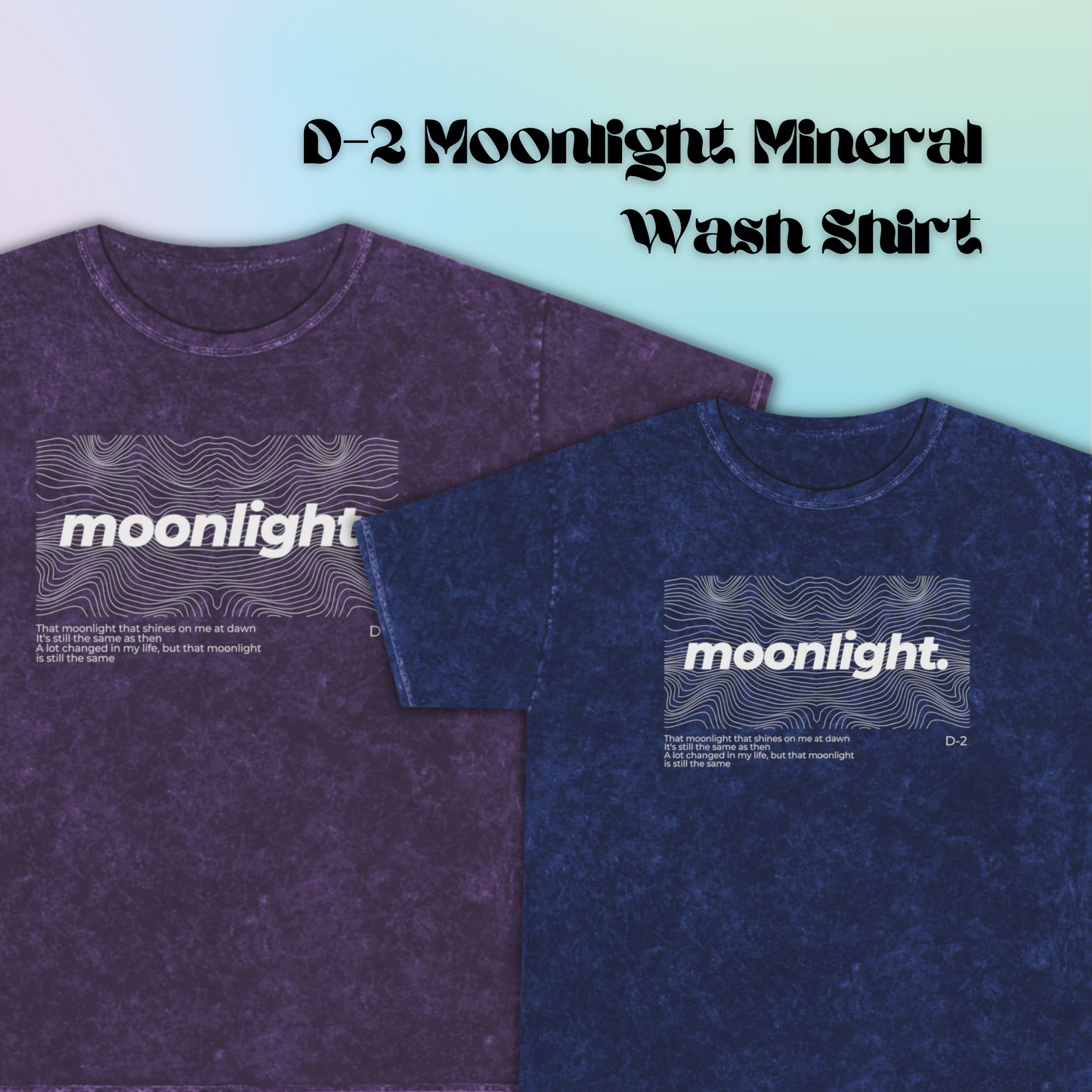 Moonlight Mineral Wash T-Shirt | AgustD D-2