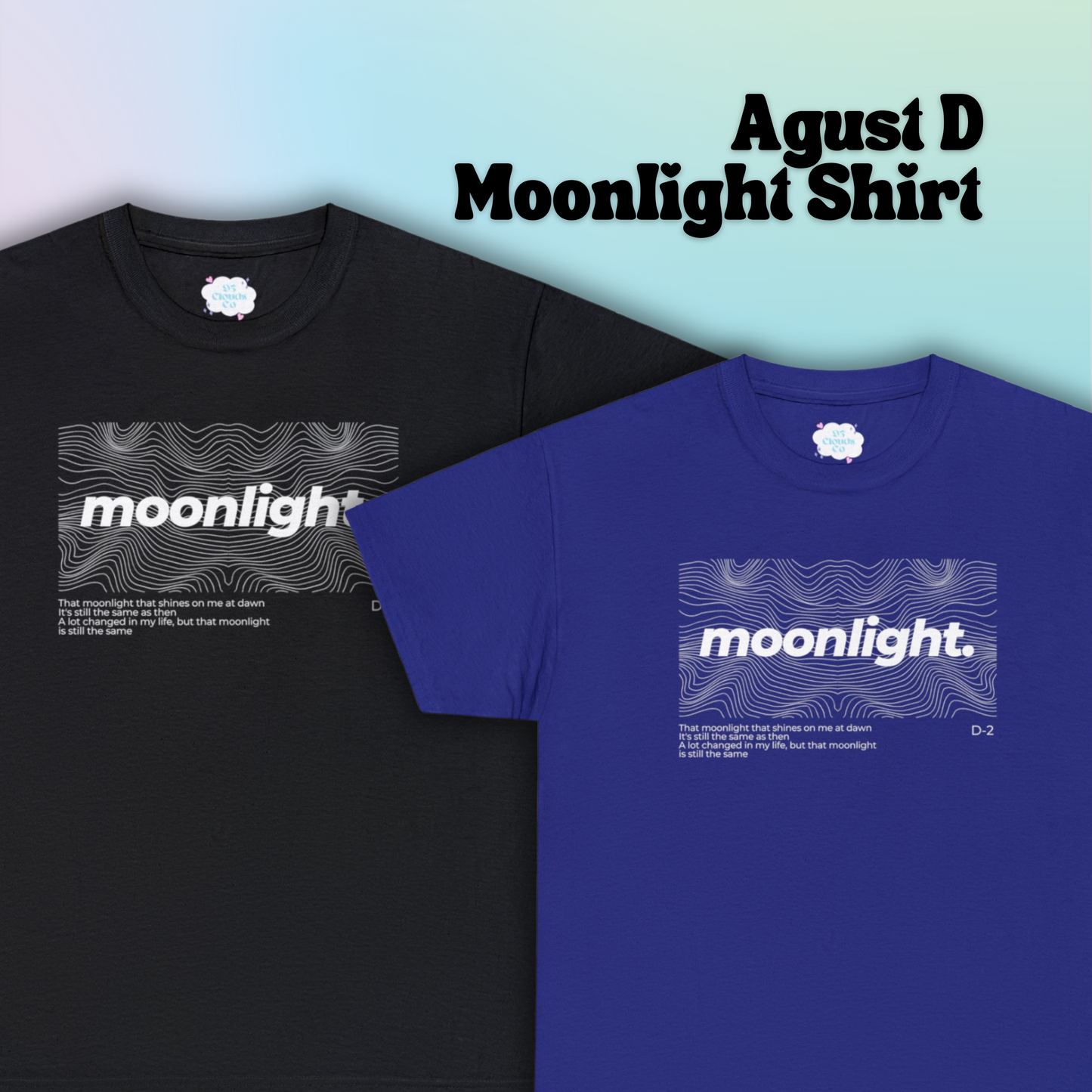 Moonlight D-2 T-shirt | AgustD/Suga BTS