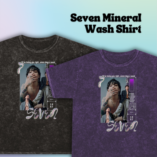 Seven Mineral Wash T-Shirt | Golden BTS Jungkook