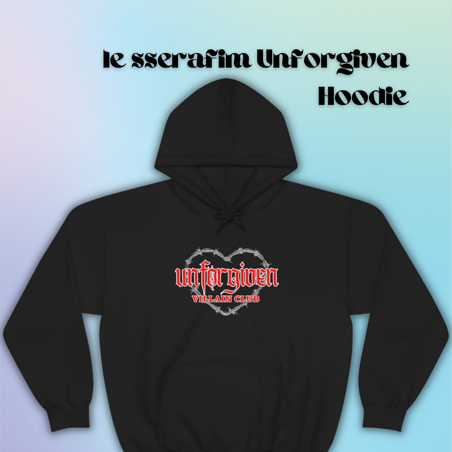 Unforgiven Villain Club Hoodie | LESSERAFIM