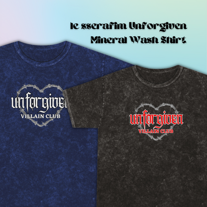 Unforgiven Villain Club Mineral Wash T-Shirt | LESSERAFIM