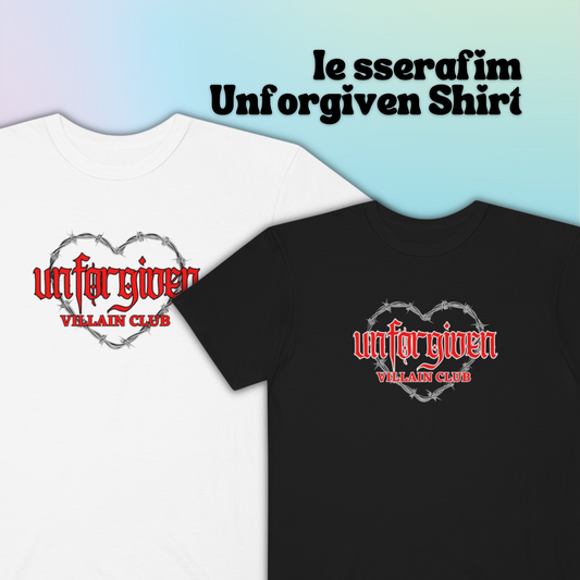 Unforgiven Villain Club T-shirt | LESSERAFIM