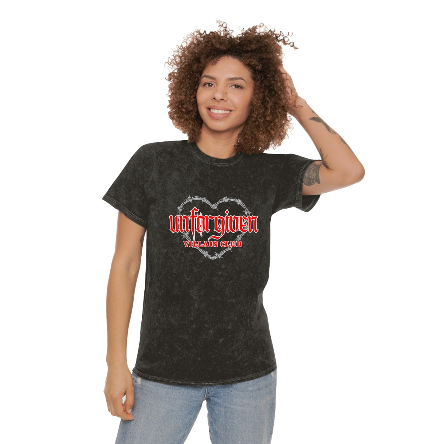 Unforgiven Villain Club Mineral Wash T-Shirt | LESSERAFIM