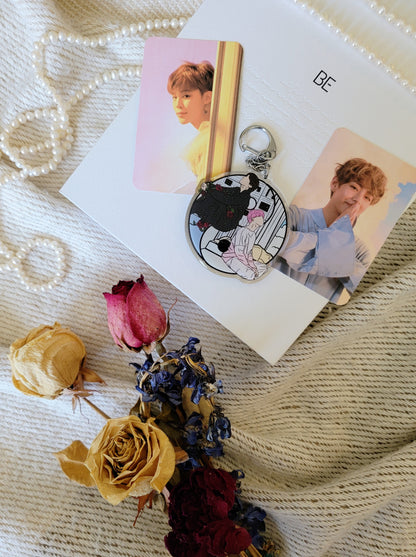 Taehyung & Jimin (VMIN) Yin & Yang Hard Enamel Pin, Keychain, & Sticker