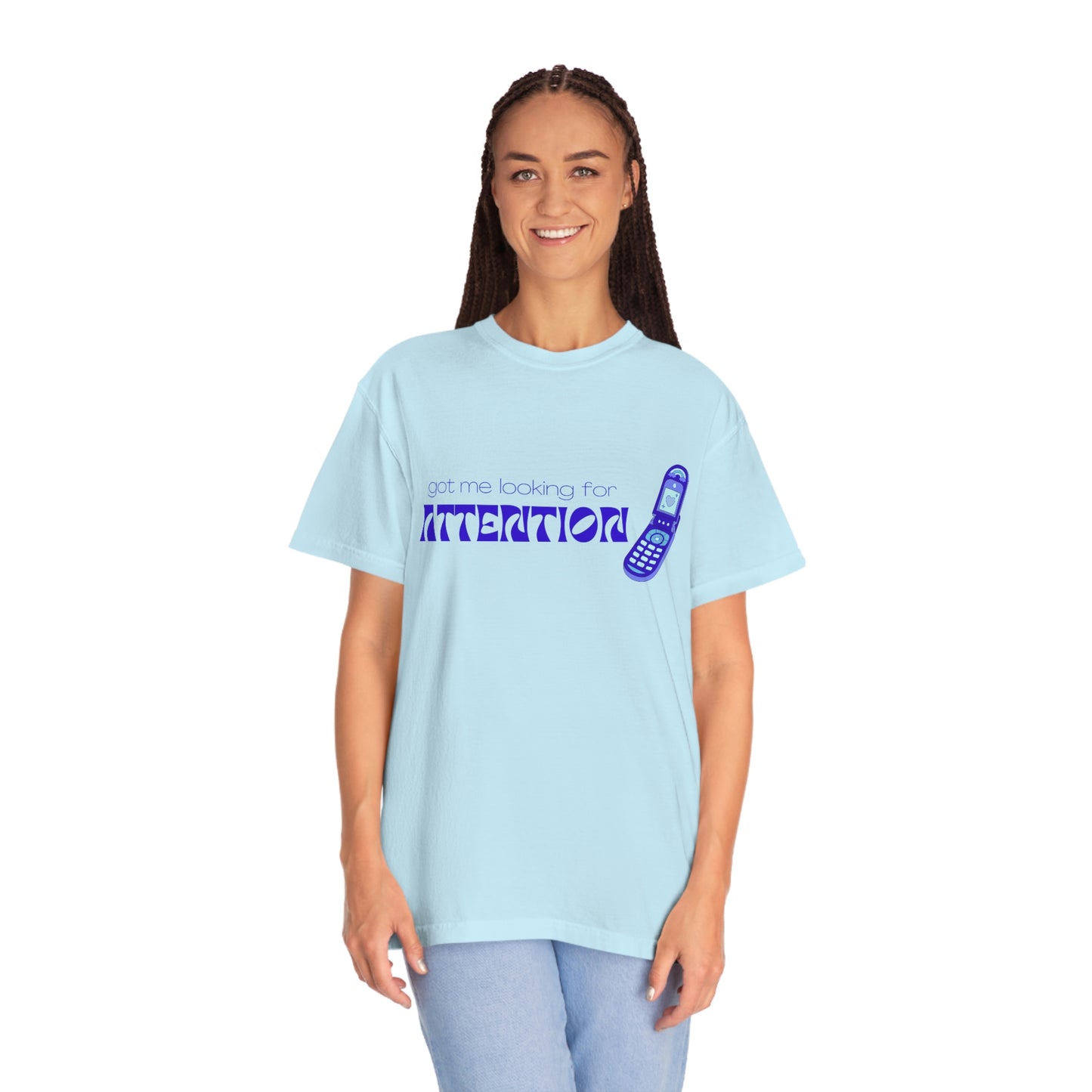 Attention (Blue) T-shirt | New Jeans (Premium)