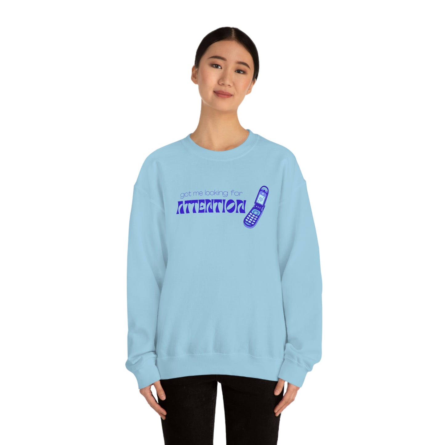 Attention (Blue) Crewneck | New Jeans