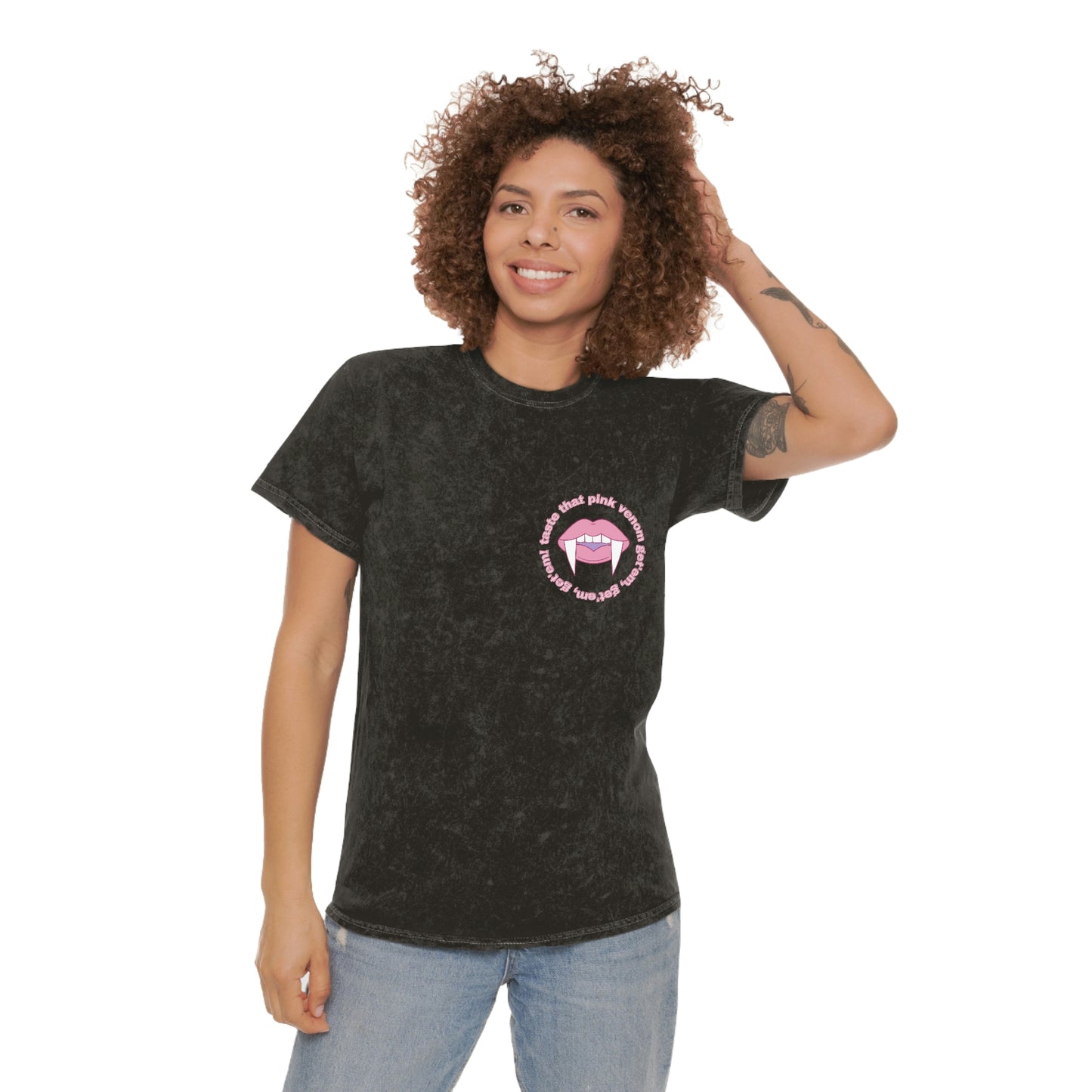 Pink Venom Mineral Wash T-Shirt | Blackpink