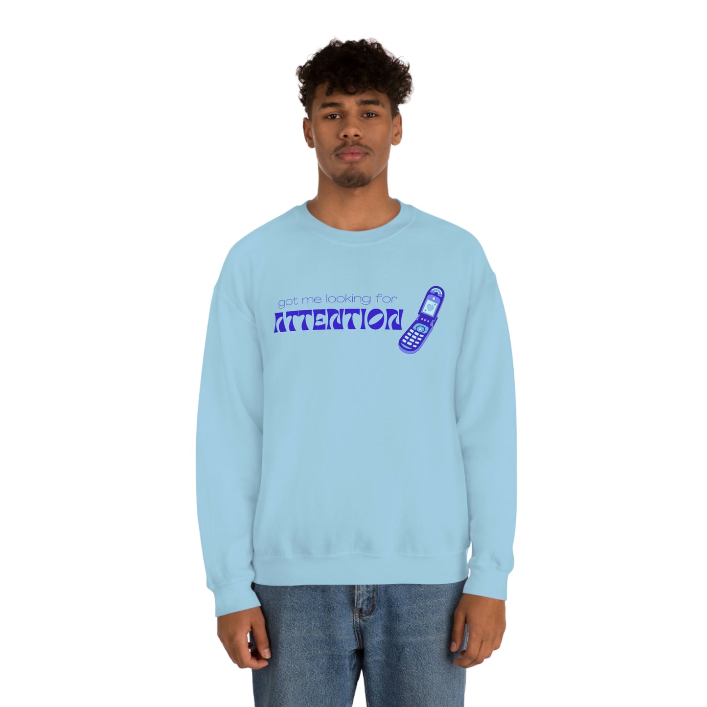 Attention (Blue) Crewneck | New Jeans