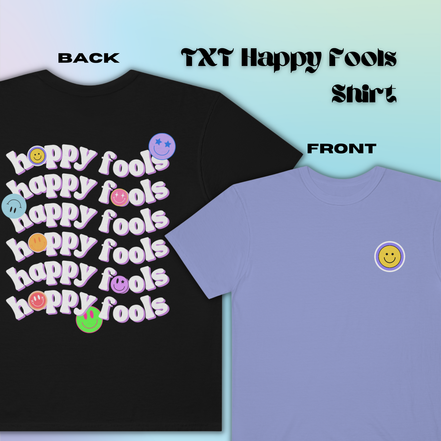 Happy Fools T-shirt | Tomorrow X Together/TXT (Premium)