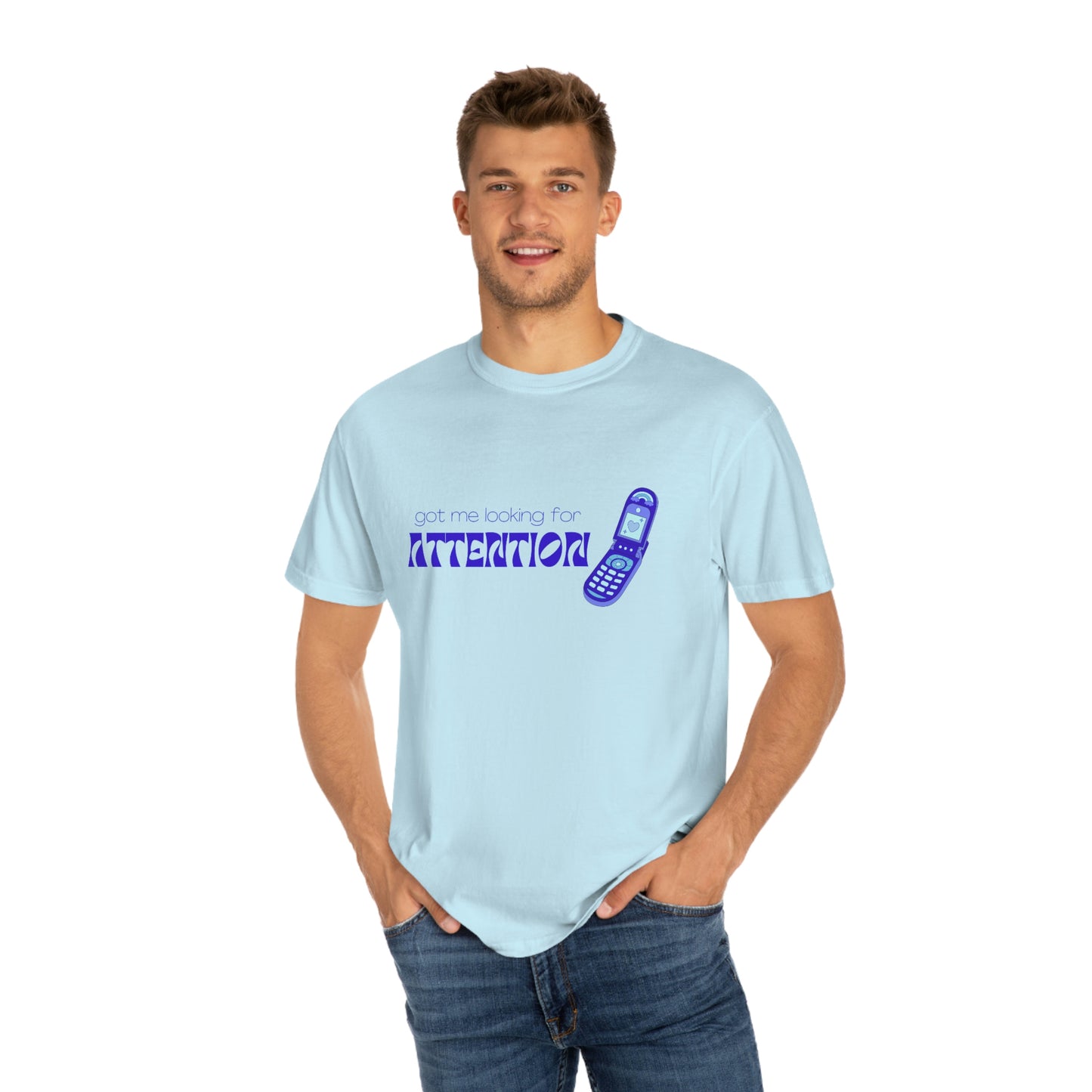 Attention (Blue) T-shirt | New Jeans (Premium)