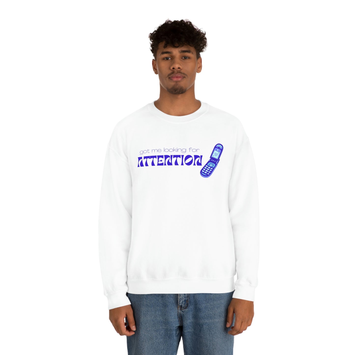 Attention (Blue) Crewneck | New Jeans