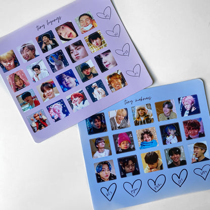 Tiny BTS sticker sheets