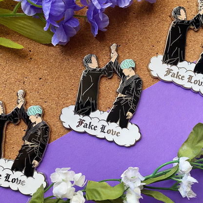 Fake Love Concert Jinkook Jin Jungkook Hard Enamel Pin