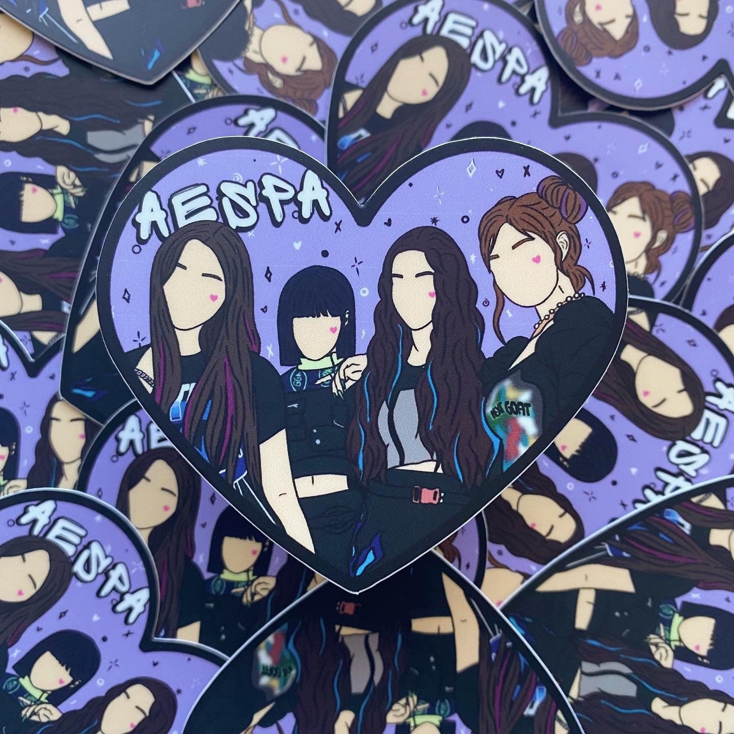 Savage Heart Sticker and Keychain | Aespa