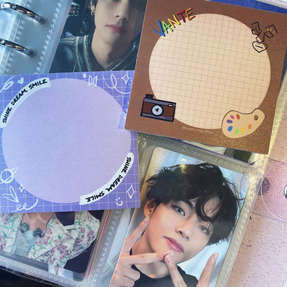 Kpop Songs Themed Sticky Notes (BTS, The Boyz, New Jeans, Twice, STAYC, TXT, Cherry Bullet)