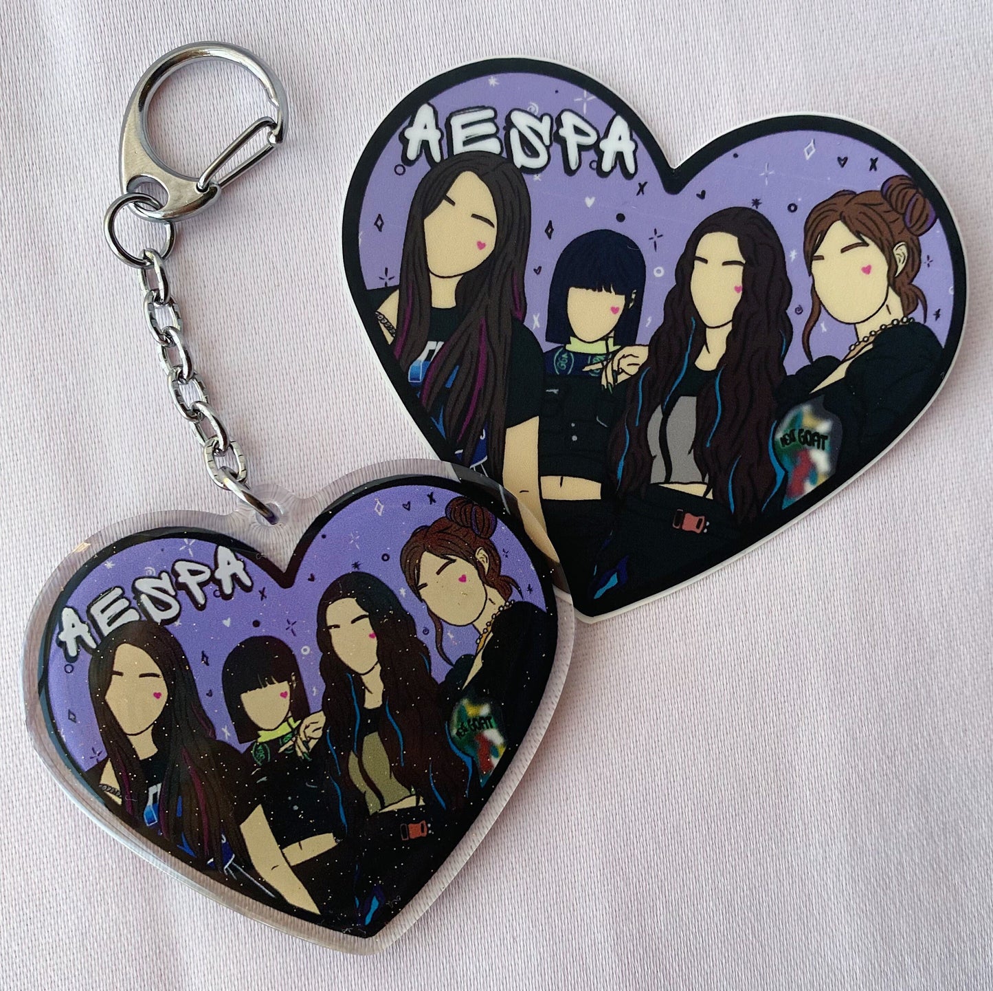 Savage Heart Sticker and Keychain | Aespa