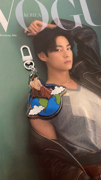 Taehyung Angel Vogue Photoshoot Keychain